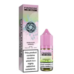 Firerose 5000 salts - Bubblegum Airways Nic Salt E-Liquid by Firerose 5000 Salts 10ml